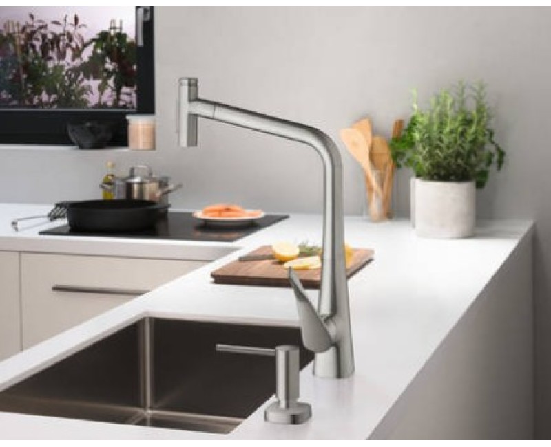 Šķidro zieplu dozators Hansgrohe stainless steel optic 40468800