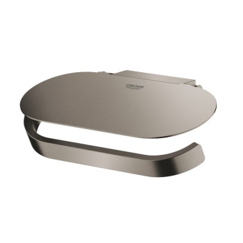 Держатель для туалетной бумаги Grohe с крышкой Selection, матовый твердый графит