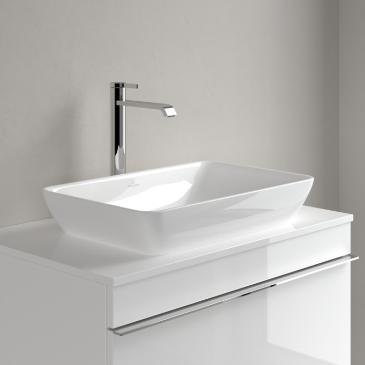 Vannas istabas izlietne Villeroy & Boch Venticello, 550x360 mm, uz virsmas, balta Vannas istabas izlietne Villeroy & Boch Venticello, 550x360 mm, uz virsmas, balta