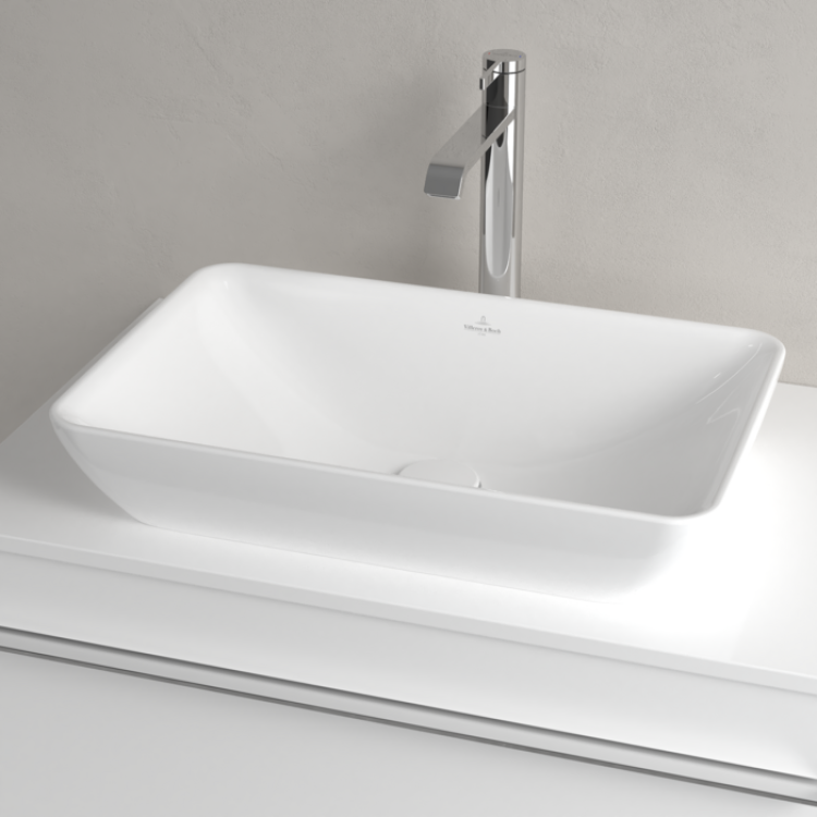 Vannas istabas izlietne Villeroy & Boch Venticello, 550x360 mm, uz virsmas, balta Vannas istabas izlietne Villeroy & Boch Venticello, 550x360 mm, uz virsmas, balta