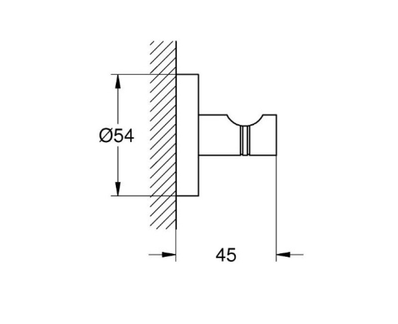 Крючок для ванной Grohe Start, матовый черный