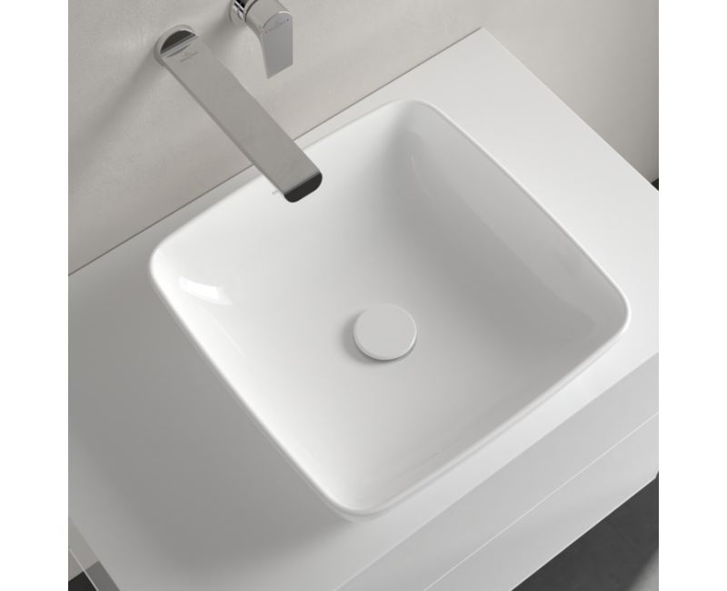 Vannas istabas izlietne Villeroy & Boch Artis, 410x410 mm, uz virsmas, balta