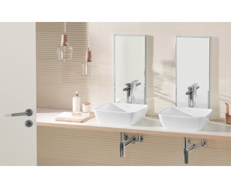 Vannas istabas izlietne Villeroy & Boch Artis, 410x410 mm, uz virsmas, balta