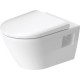 Подвесной унитазDuravit D-Neo Compact Rimless 370 x 540 мм, с крышкой, белый Подвесной унитазDuravit D-Neo Compact Rimless 370 x 540 мм, с крышкой, белый