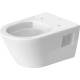Подвесной унитазDuravit D-Neo Compact Rimless 370 x 540 мм, с крышкой, белый Подвесной унитазDuravit D-Neo Compact Rimless 370 x 540 мм, с крышкой, белый