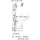 Montāžas rāmis podam Geberit Duofix Basic UP100 Delta, ar stiprinājumiem, 500x120 mm, h=1120 mm Montāžas rāmis podam Geberit Duofix Basic UP100 Delta, ar stiprinājumiem, 500x120 mm, h=1120 mm