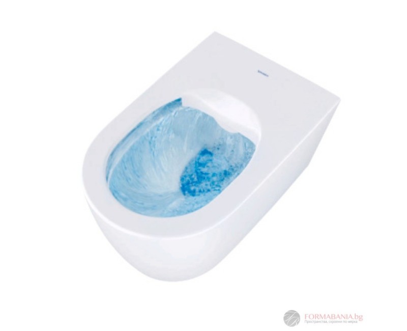 Piekaramais tualetes pods Duravit Soleil by Starck Rimless, 370x540 mm,  ar QR/SC vāku, HF, balts