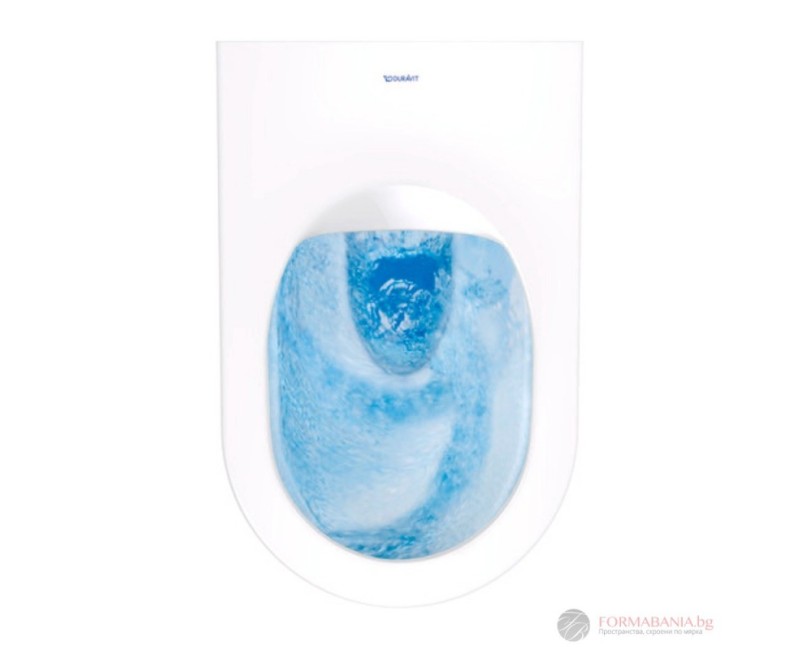 Piekaramais tualetes pods Duravit Soleil by Starck Rimless, 370x540 mm,  ar QR/SC vāku, HF, balts