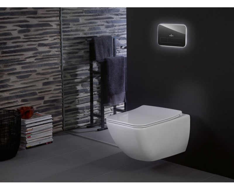 Piekaramais tualetes pods Villeroy & Boch Venticello Rimless, ar Soft Close/QR vāku , 375x560 mm, SupraFix, DirectFlush, balts