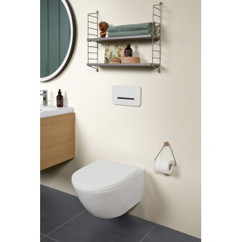 Piekaramais tualetes pods Villeroy & Boch Subway 3.0 Rimless, 370x560 mm, bez vāka, TwistFlush, SupraFix, balts CP