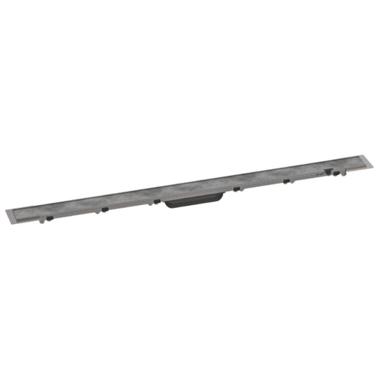 Dušas kanāls Hansgrohe RainDrain Rock, 1000 mm, griežams pēc izmēra un flīzējams Dušas kanāls Hansgrohe RainDrain Rock, 1000 mm, griežams pēc izmēra un flīzējams