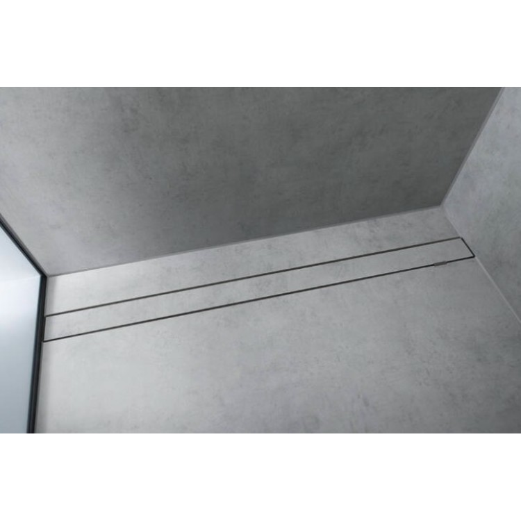 Dušas kanāls Hansgrohe RainDrain Rock, 1000 mm, griežams pēc izmēra un flīzējams Dušas kanāls Hansgrohe RainDrain Rock, 1000 mm, griežams pēc izmēra un flīzējams