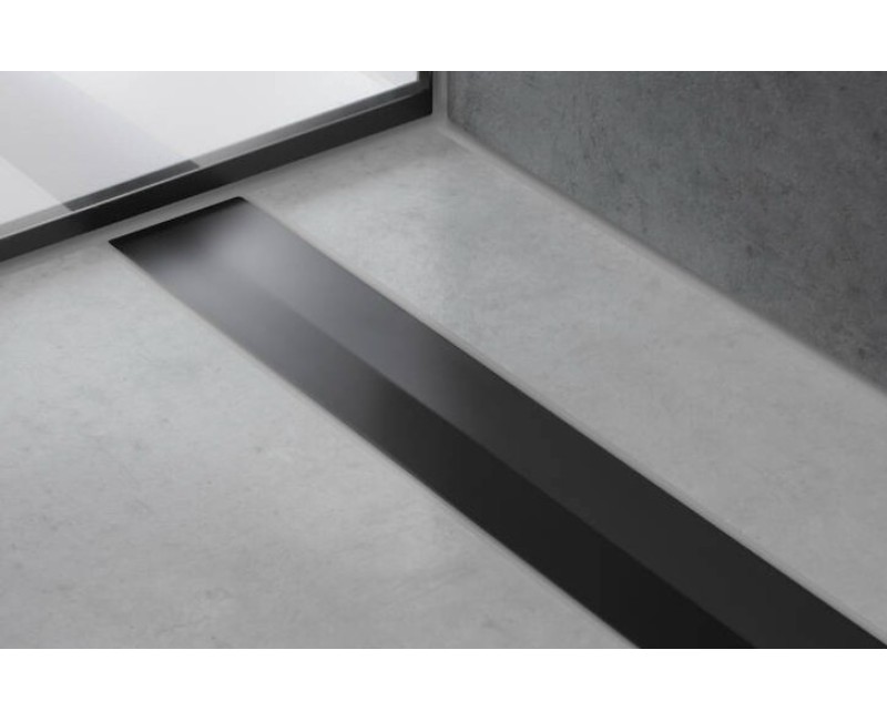 Душевой канал Hansgrohe RainDrain Flex, 800 мм, поворотный, черный матовый хром