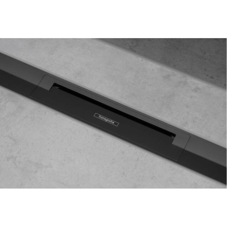 Dušas kanāls Hansgrohe RainDrain Flex, 700 mm, griežams, matēts melns Dušas kanāls Hansgrohe RainDrain Flex, 700 mm, griežams, matēts melns