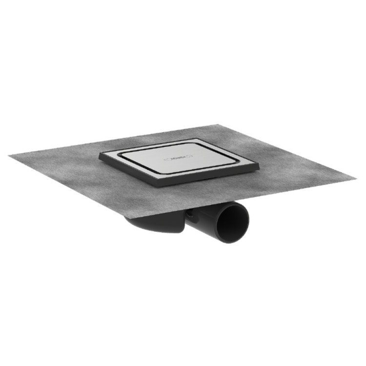 Dušas traps Hansgrohe RainDrain Spot, 150x150 mm, horizontāls, brushed stainless steel Dušas traps Hansgrohe RainDrain Spot, 150x150 mm, horizontāls, brushed stainless steel