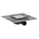 Dušas traps Hansgrohe RainDrain Spot, 150x150 mm, horizontāls, brushed stainless steel Dušas traps Hansgrohe RainDrain Spot, 150x150 mm, horizontāls, brushed stainless steel