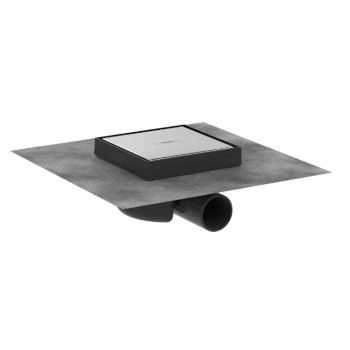 Dušas traps Hansgrohe RainDrain Spot, 150x150 mm, horizontāls, resti no otras puses var flīzēt
