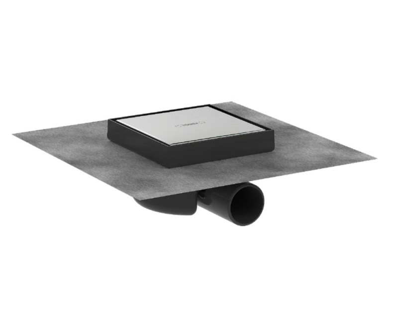 Dušas traps Hansgrohe RainDrain Spot, 150x150 mm, horizontāls, resti no otras puses var flīzēt