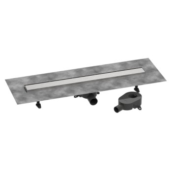 Dušas kanāls Hansgrohe RainDrain Go, 900 mm, flīzējams, brushed stainless steel