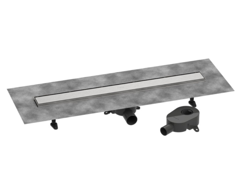 Душевой канал Hansgrohe RainDrain Go, 900 мм, под плитку, матовая нержавеющая сталь