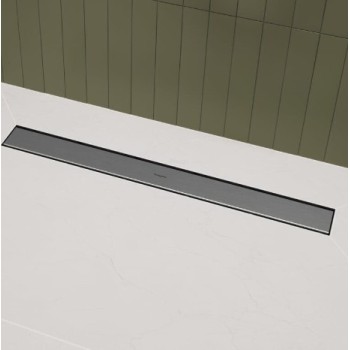 Dušas kanāls Hansgrohe RainDrain Go, 900 mm, flīzējams, brushed stainless steel