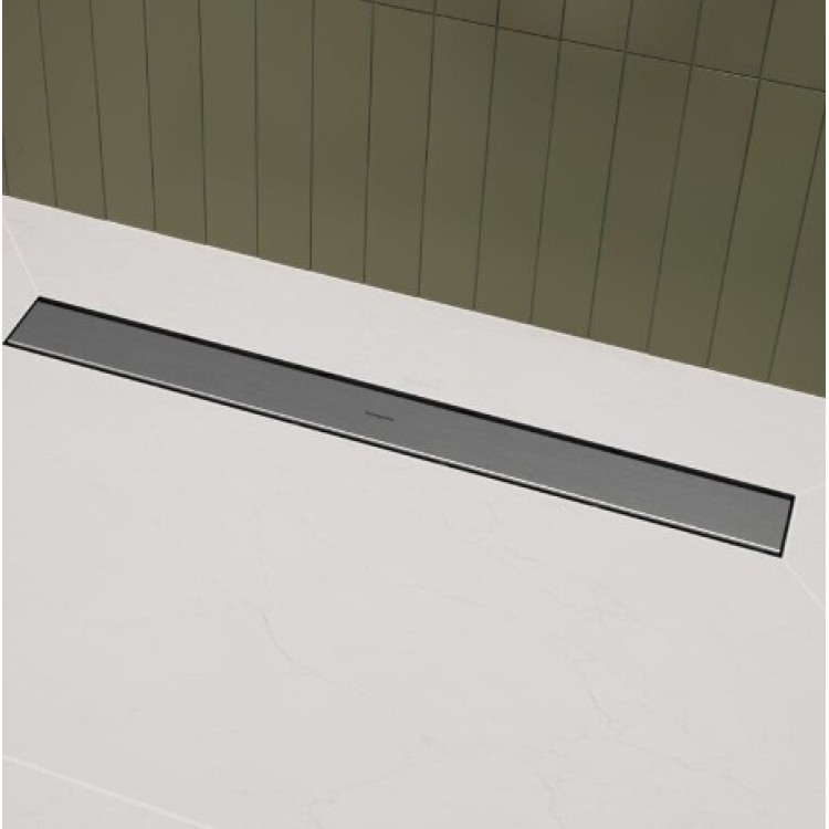 Душевой канал Hansgrohe RainDrain Go, 900 мм, под плитку, матовая нержавеющая сталь Душевой канал Hansgrohe RainDrain Go, 900 мм, под плитку, матовая нержавеющая сталь