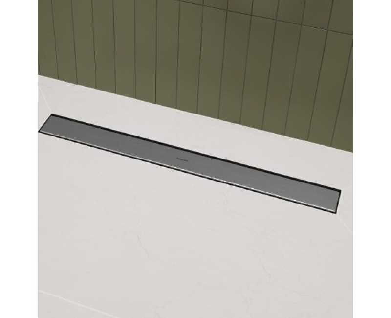 Душевой канал Hansgrohe RainDrain Go, 900 мм, под плитку, матовая нержавеющая сталь