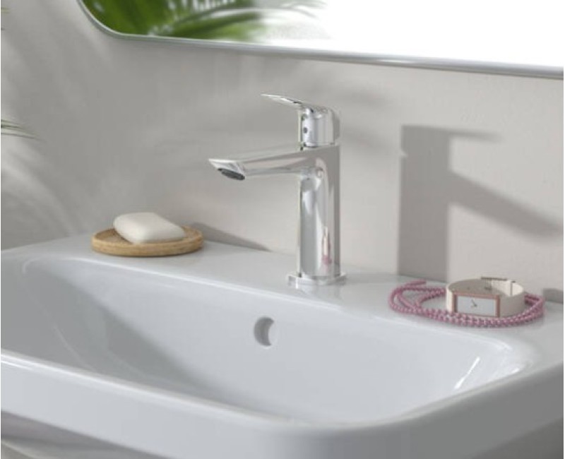 Смеситель для раковины Hansgrohe Logis 190 Eco с выдвижной крышкой, хром