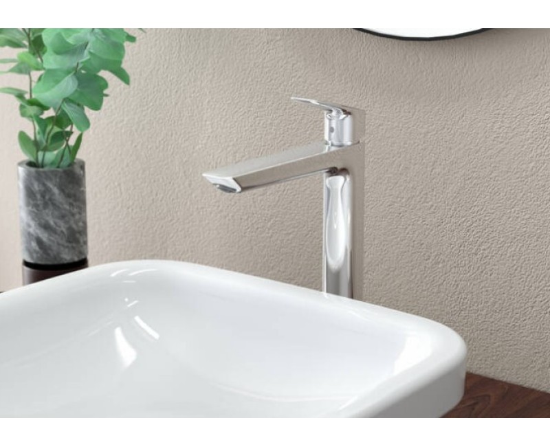 Смеситель для раковины Hansgrohe Logis 70, с выдвижным механизмом, хром