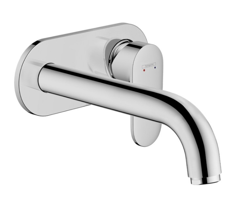 Izlietnes maisītājs Hansgrohe Vernis Blend virsapmetuma daļa, 2 caurumu, no sienas, hroms