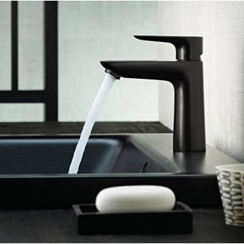 Vannas istabas izlietnes maisītājs Hansgrohe Talis E 110, matēts melns