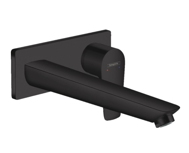 Смеситель для раковины Hansgrohe Tecturis S накладная часть, 2 отверстия, со стены, излив 165 мм, шт.