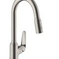 Смеситель для кухонной мойки Hansgrohe Talis M54 210 1jet, с выдвижной головкой, нержавеющая сталь