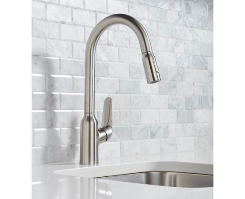 Смеситель для кухонной мойки Hansgrohe Talis M54 210 1jet, с выдвижной головкой, нержавеющая сталь