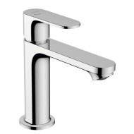 Смеситель для раковины Hansgrohe Rebris S 110, с выдвижным механизмом, черный матовый