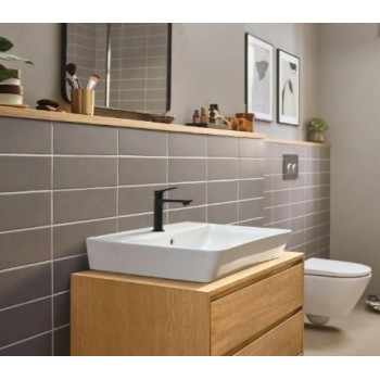 Vannas istabas izlietnes maisītājs Hansgrohe  Zebris CoolStart 80, matēts melns