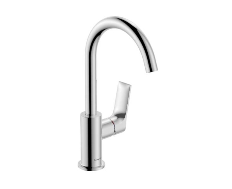 Смеситель для раковины Hansgrohe Zebris 210, с выдвижным механизмом, черный матовый