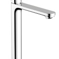 Смеситель для раковины Hansgrohe Rebris S 240 CoolStart, с выдвижным механизмом, черный матовый