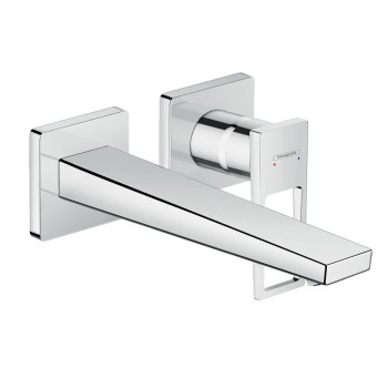 Смеситель для раковины Hansgrohe Metropol накладная часть, 2 отверстия, излив 225 мм, со стены