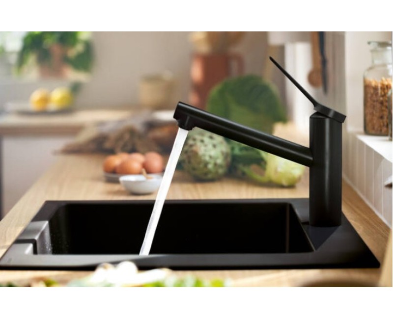 Смеситель для кухонной мойки Hansgrohe Zesis M33-150 1jet, отделка нержавеющая сталь