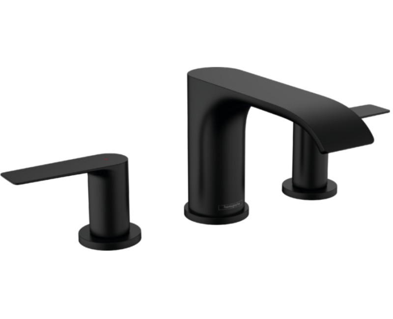 Izlietnes maisītājs Hansgrohe Vivenis 90, ar pop-up, 3 caurumu, uz virsmas, matēts melns