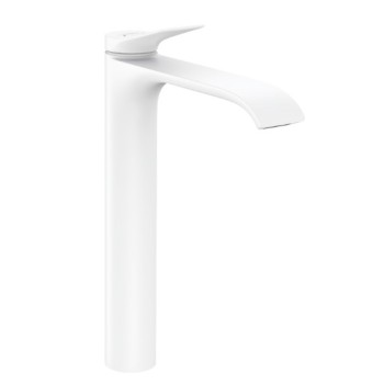 Vannas istabas izlietnes maisītājs Hansgrohe Vivenis 250, paaugstināts, matēts balts