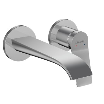 Смеситель для раковины Hansgrohe Vivenis накладная часть, 2 отверстия, выпуск 195 мм, со стены, матовый