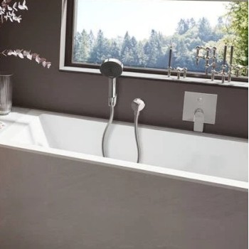 Смеситель для ванны/душа Hansgrohe Vivenis, поверхность матовая черная