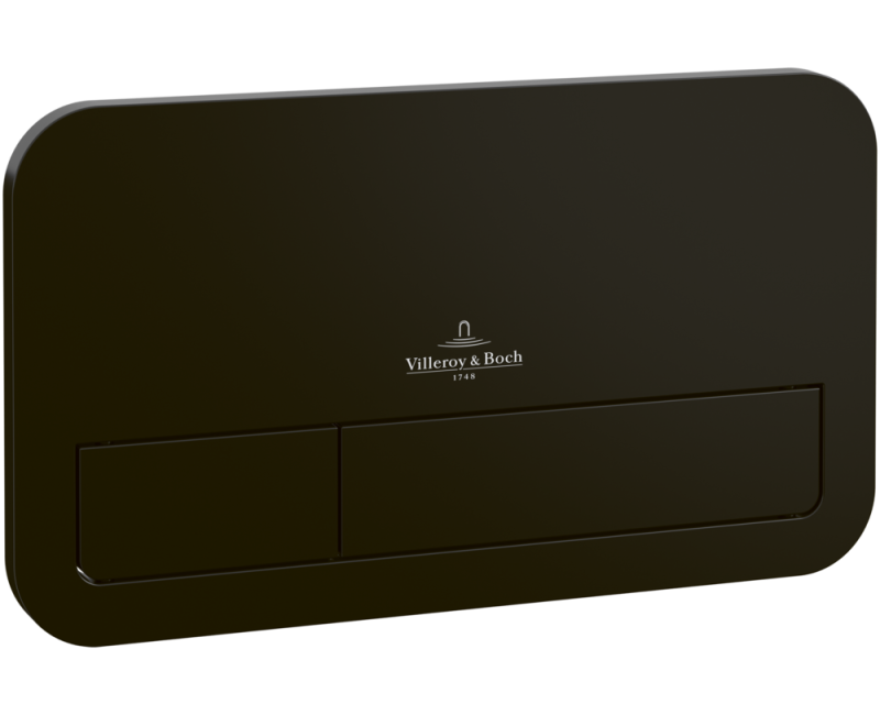 Taustiņš montāžas rāmim Villeroy & Boch ViConnect E200, 253x145 mm, matēts melns