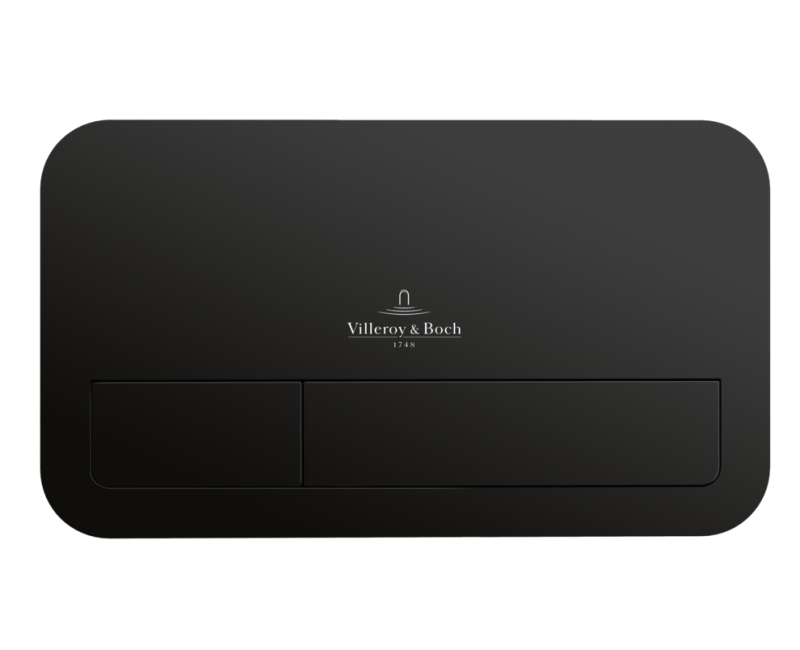 Taustiņš montāžas rāmim Villeroy & Boch ViConnect E200, 253x145 mm, matēts melns