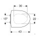 Крышка унитазa Ifo Spira, QR, белый/хром Крышка унитазa Ifo Spira, QR, белый/хром