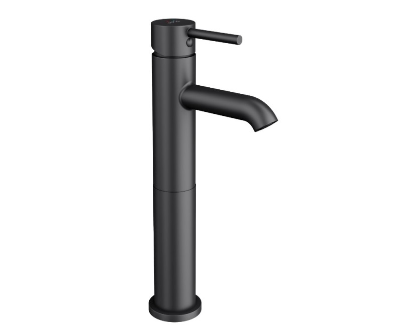 Vannas istabas izlietnes maisītājs Jika Mio Style 220, paaugstināts, matēts melns