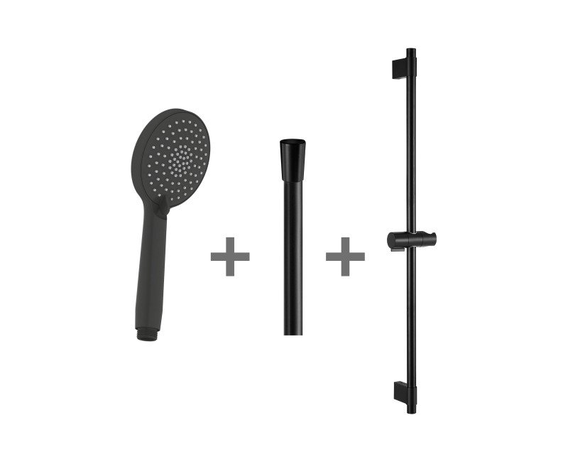 Душевой набор Jika Mio, матовый черный