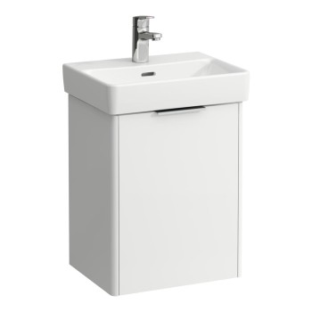 Шкаф для ванной Laufen Base (Pro S), 415x325 мм, h=530 мм, 1D, (Без раковины) левая сторона, белый матовый